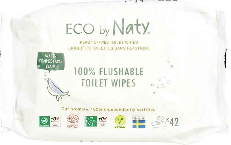 Naty Billendoekjes 100% Doorspoelbaar (42 stuks)