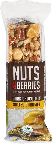 Nuts & Berries Notenreep Dark Choc Caramel (40 gr)