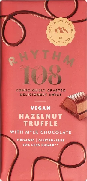 Rhythm 108 Chocoladereep Hazelnut Truffle (100 gr)