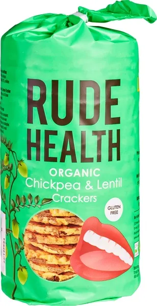 Rude Health Crackers Kikkererwten-Linzen (120 gr)