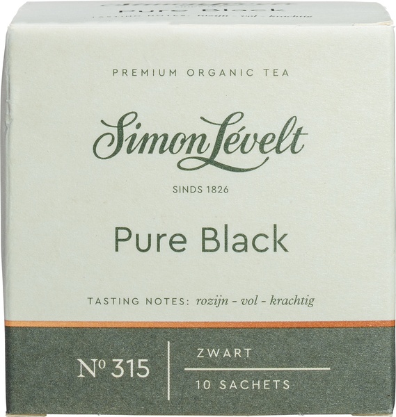 Simon Levelt Zwarte-Thee Pure Black (10 zakjes)