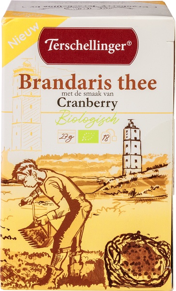 Terschellinger Zwarte-Thee Cranberry (18 zakjes)