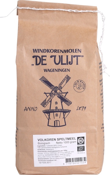 Windkorenmolen De Vlijt Viergranenmeel (1000 gr)