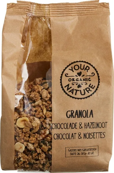 Your Organic Nature Granola Chocolade & Hazelnoot (375 gr)