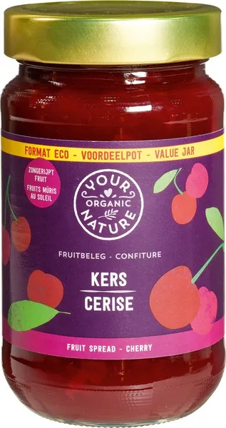 Your Organic Nature Fruitbeleg Kersen Familiepot (375 gr)
