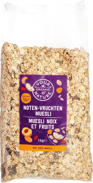 Your Organic Nature Muesli Noten-Vruchten (1000 gr)