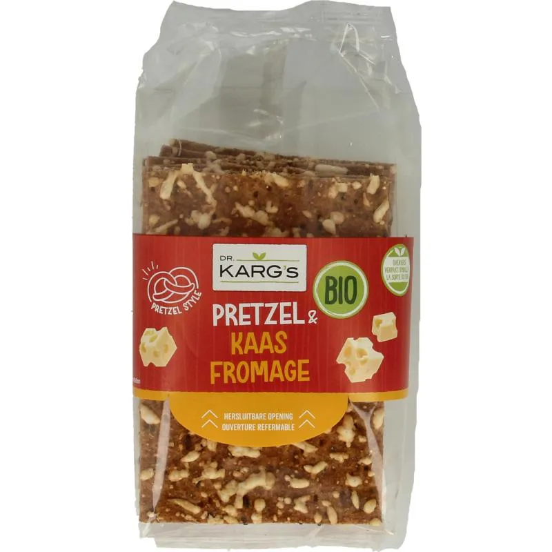 Dr Karg Crackers Pretzel Kaas Bio (160 gr)