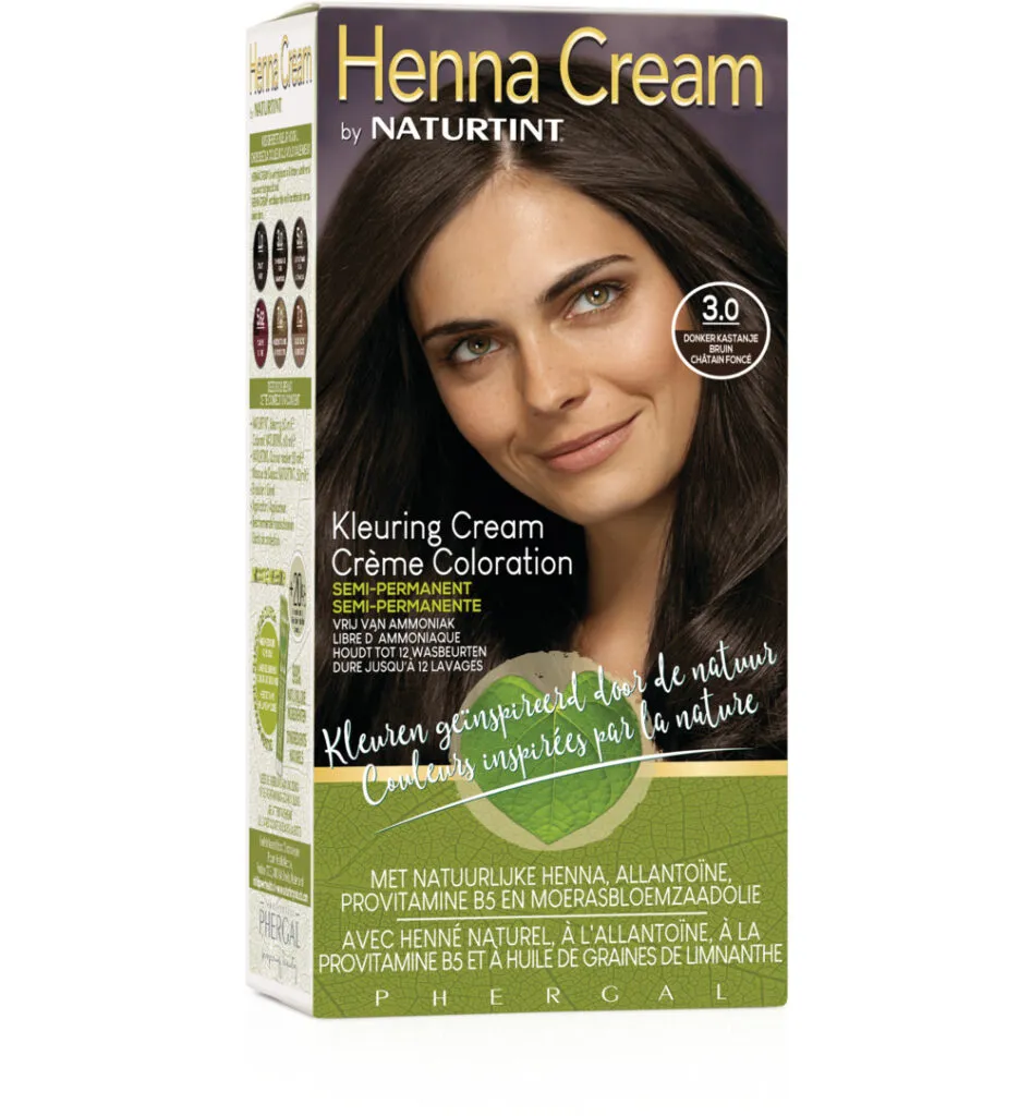 Naturtint Henna cream 3.0 dronker kastanje bruin (110 ml)