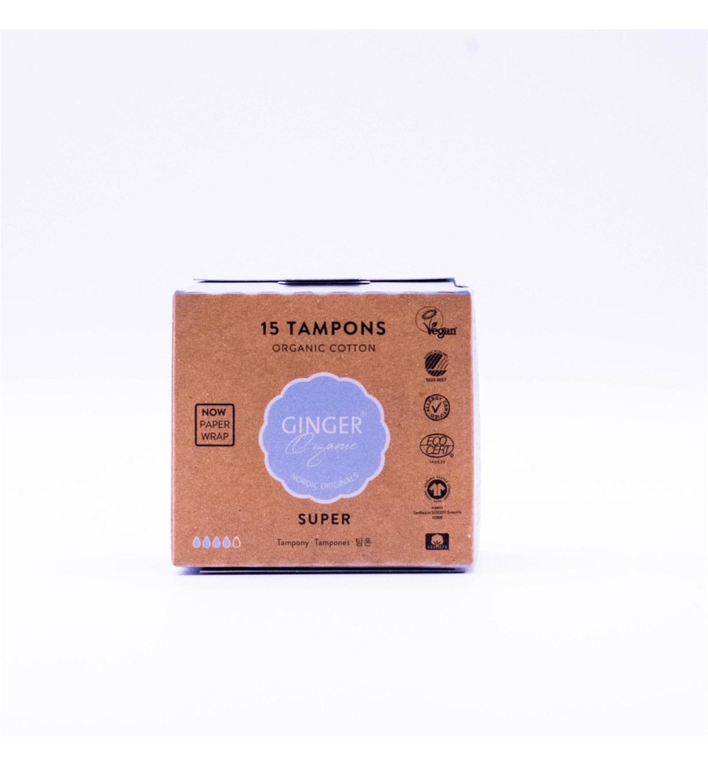 Ginger Organic Tampon super (15 stuks)