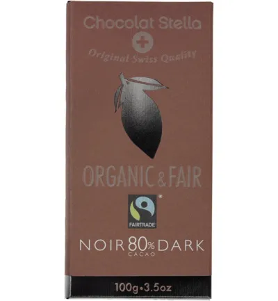 Chocolat Stella Dark 80% (100 gr)