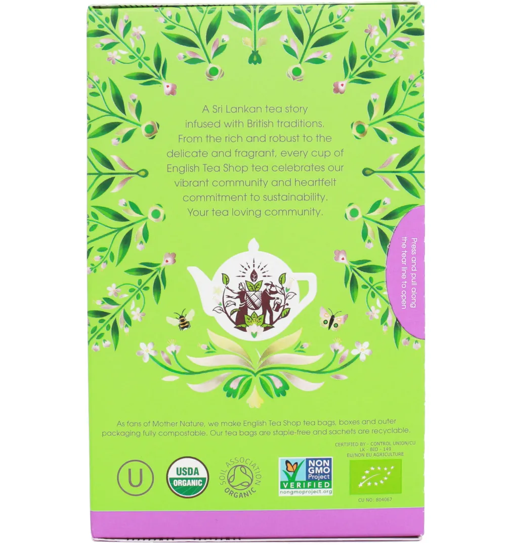 English Tea Shop Jasmingreen tea bio (20 zakjes)