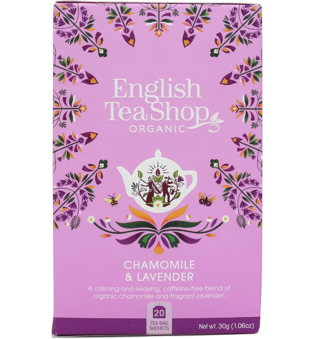 English Tea Shop Chamomile & lavender tea bio (20 zakjes)