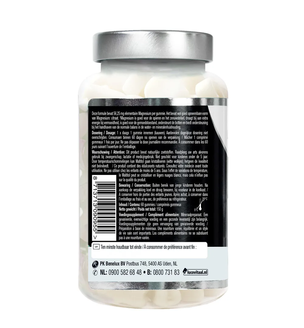 Lucovitaal Magnesium Citraat (60 gummies)