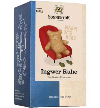 Sonnentor Gember Rustgevende Thee Bio (18 stuks)