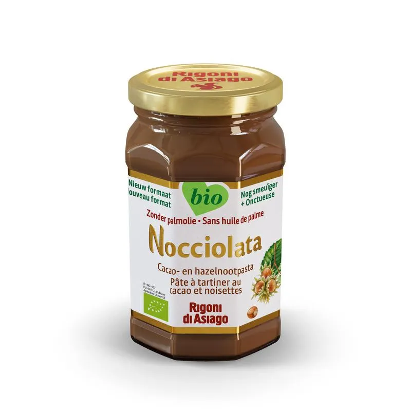 Nocciolata Chocolade Hazelnootpasta Bio (250 gr)