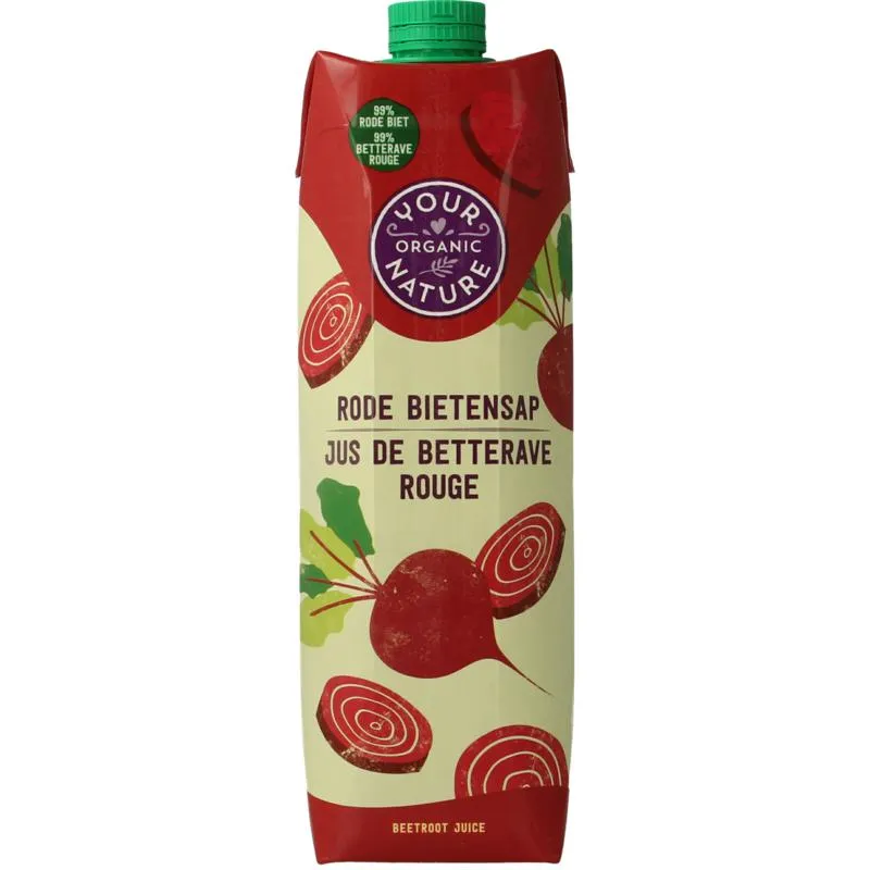 Your Organic Nature Rode bietensap bio (1000 ml)