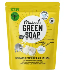 Marcel's Green Soap Dishwash capsules (25 stuks)
