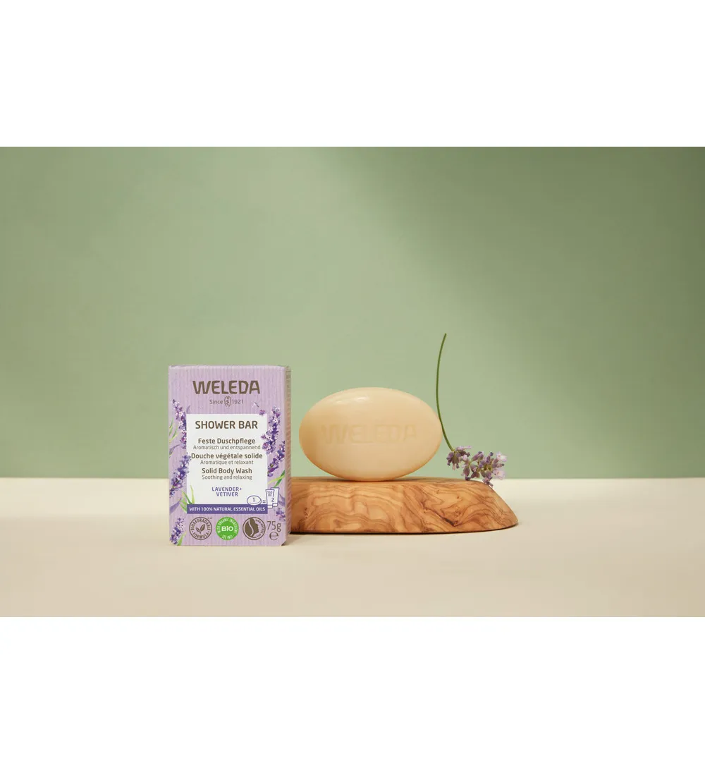 WELEDA Shower bar lavender + vetiver (75 gr) - image 2