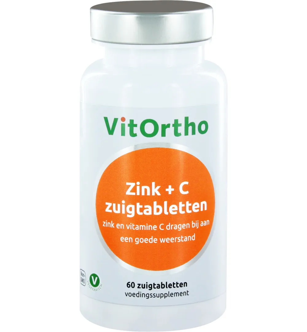 VitOrtho Zink + C (60 zuigtabletten)