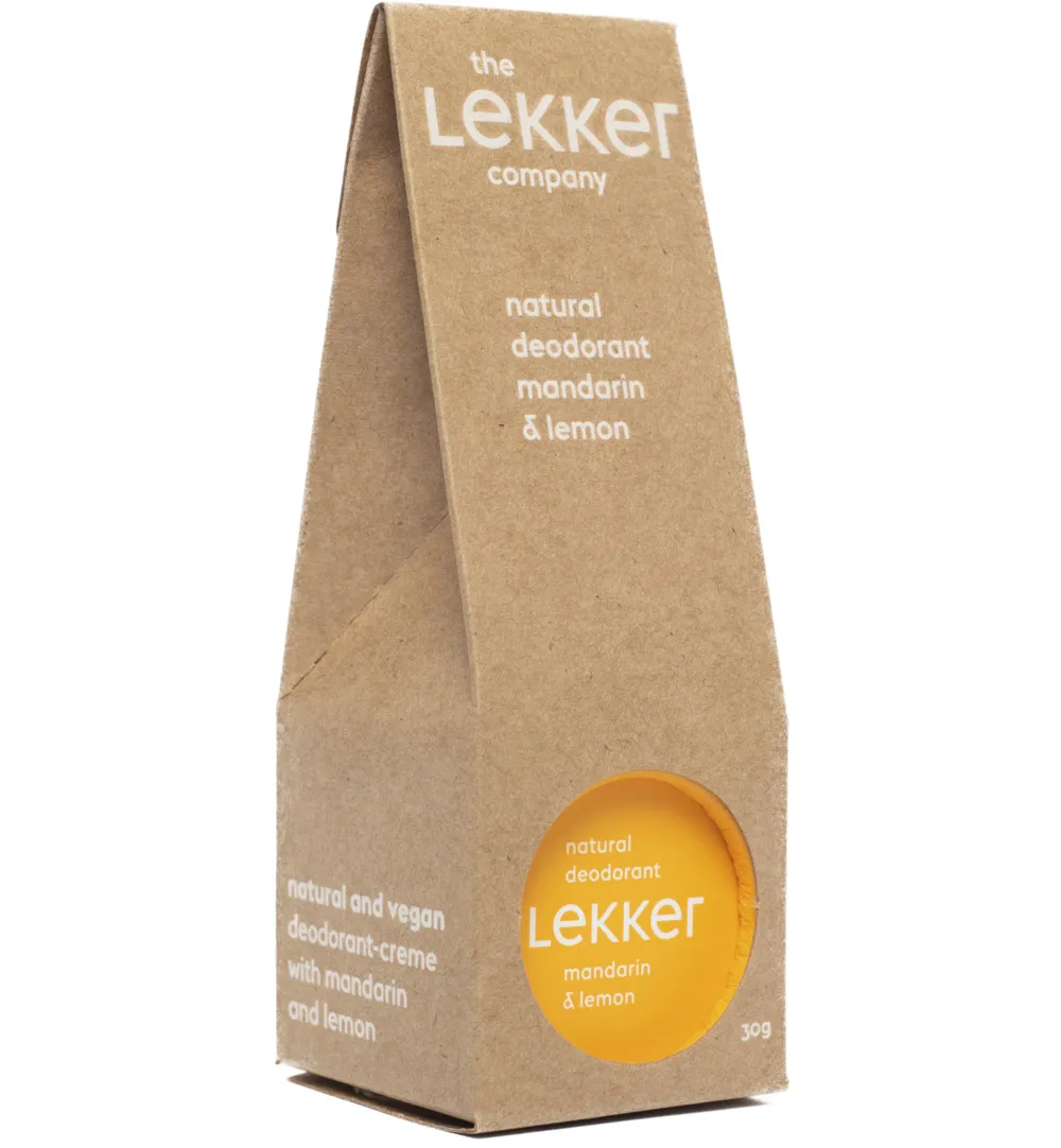 The Lekker Company Deodorant mandarijn & citroen (30 ml)