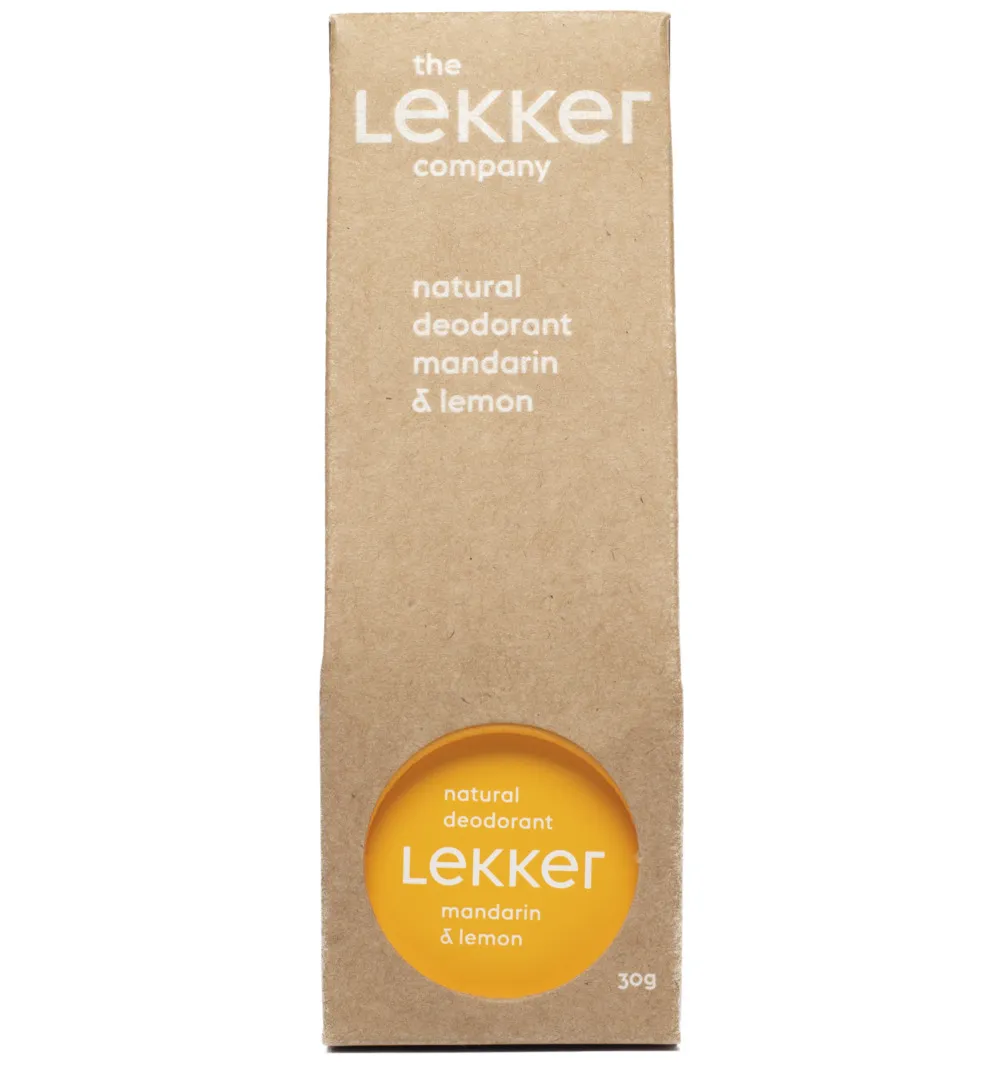 The Lekker Company Deodorant mandarijn & citroen (30 ml)