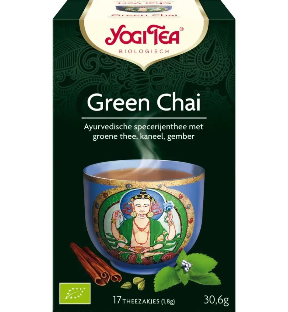 Yogi Teagreen chai bio (17 stuks)
