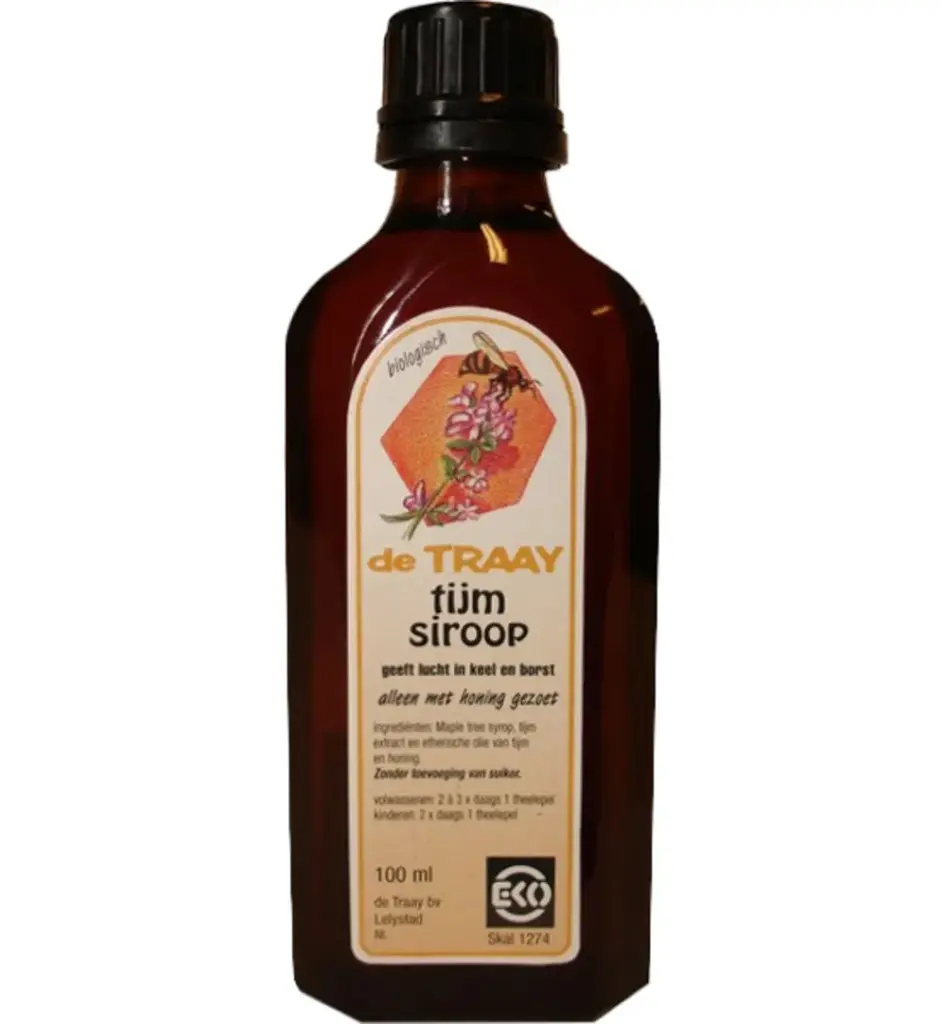 De Traay Tijm siroop eko bio (100 ml)