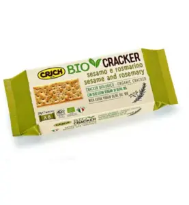 Crich Crackers Sesam Rozemarijn Bio (250 gr)