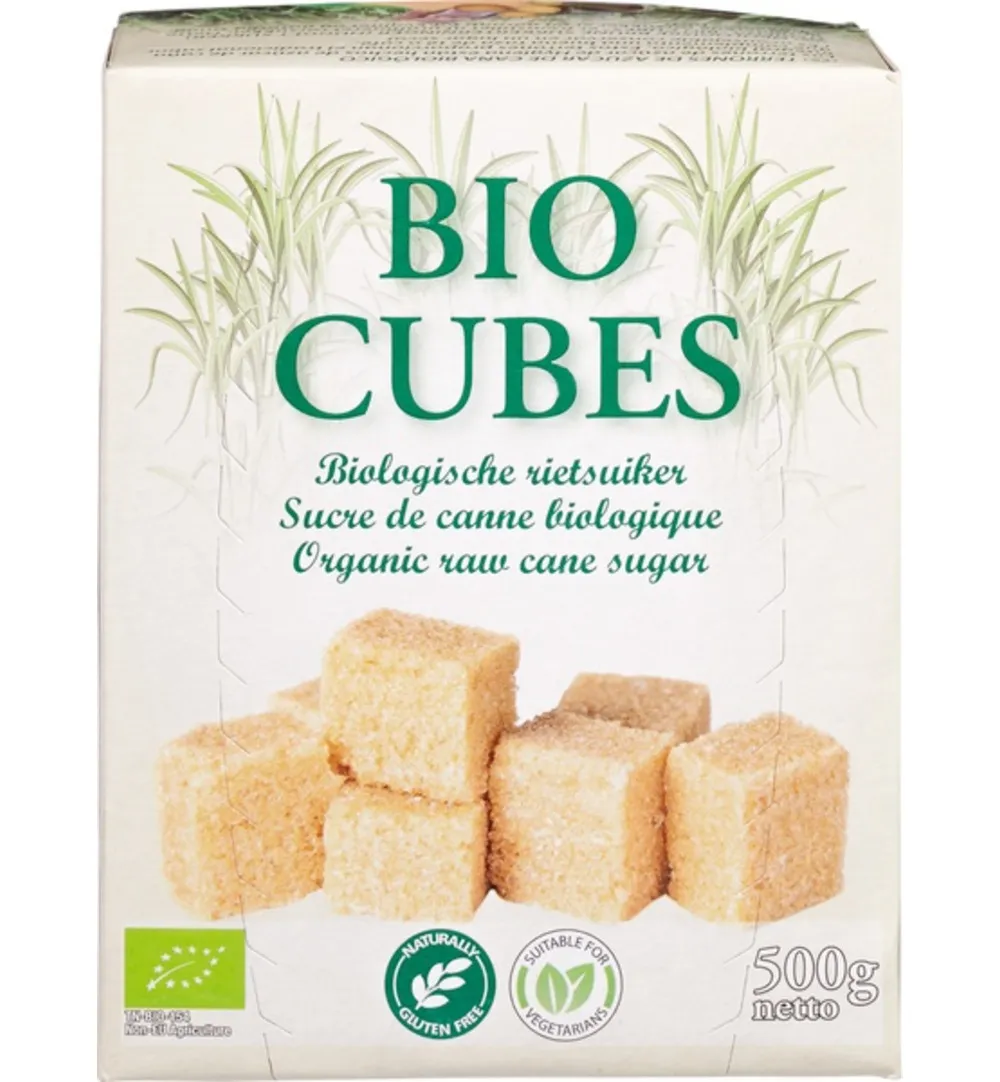 Hygiena Cubes Rietsuikerklontjes Bio (500 gr)