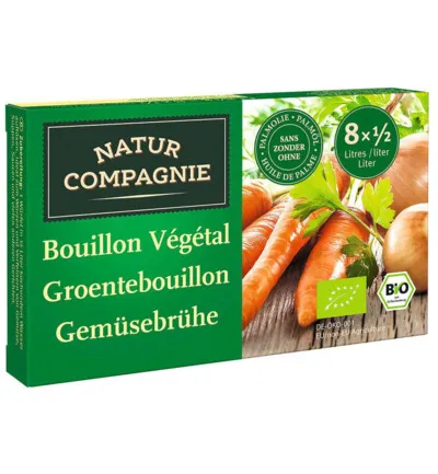 Natur Compagnie Groentebouillonblokjes Met Zout Bio (84 gr)