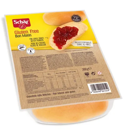 Dr. Schär Bon Matin Zoete Broodjes (200 gr)