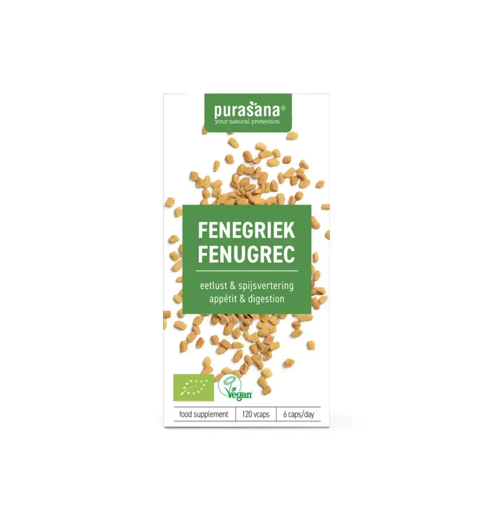 Purasana Fenegriek/Fenugrec Vegan Bio (120 vega capsules)