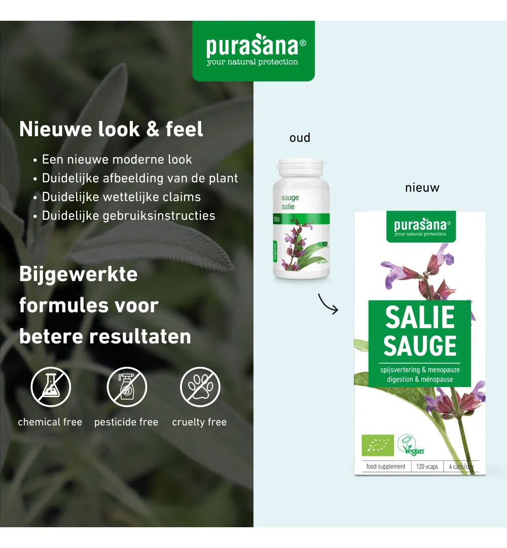 Purasana Salie/Sauge Vegan Bio (120 vega capsules) - image 7