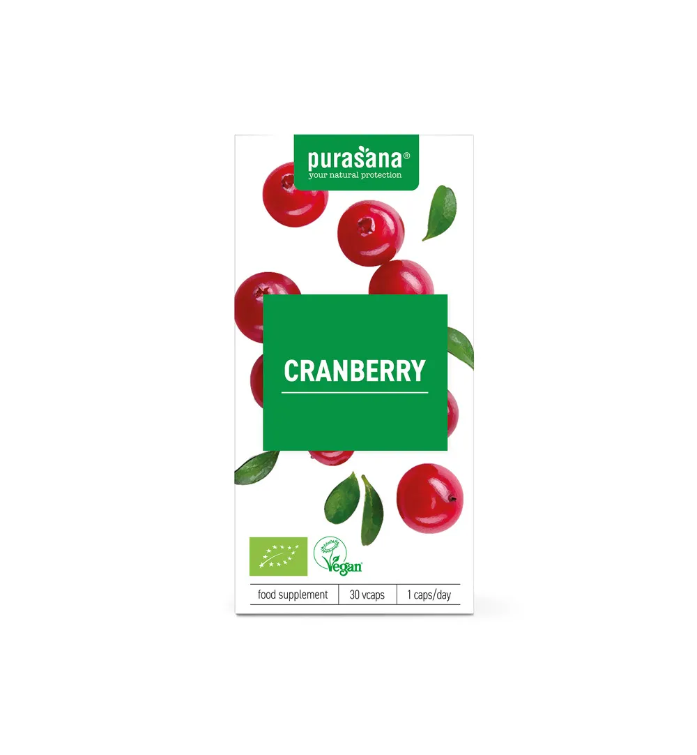 Purasana Cranberry/Canneberge Vegan Bio (30 vega capsules)