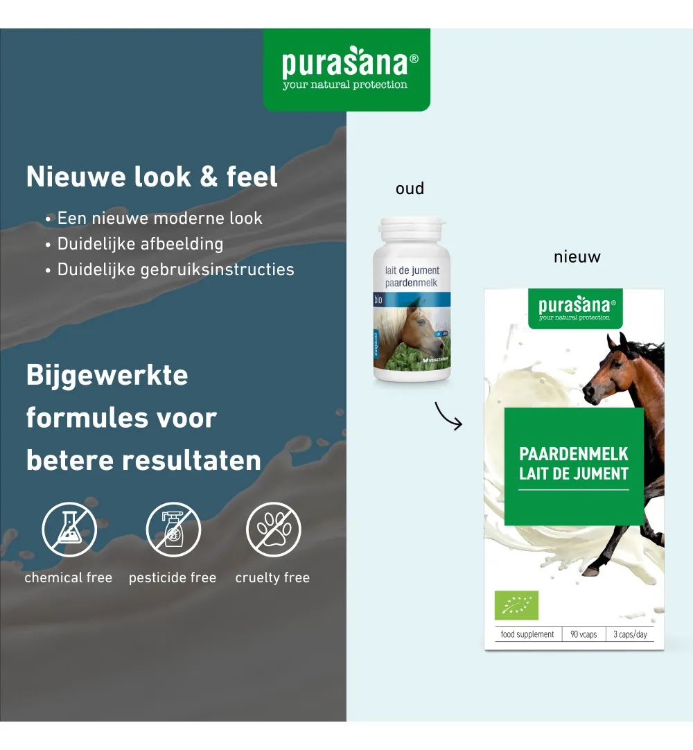 Purasana Paardenmelk Bio (90 vega capsules) - image 7