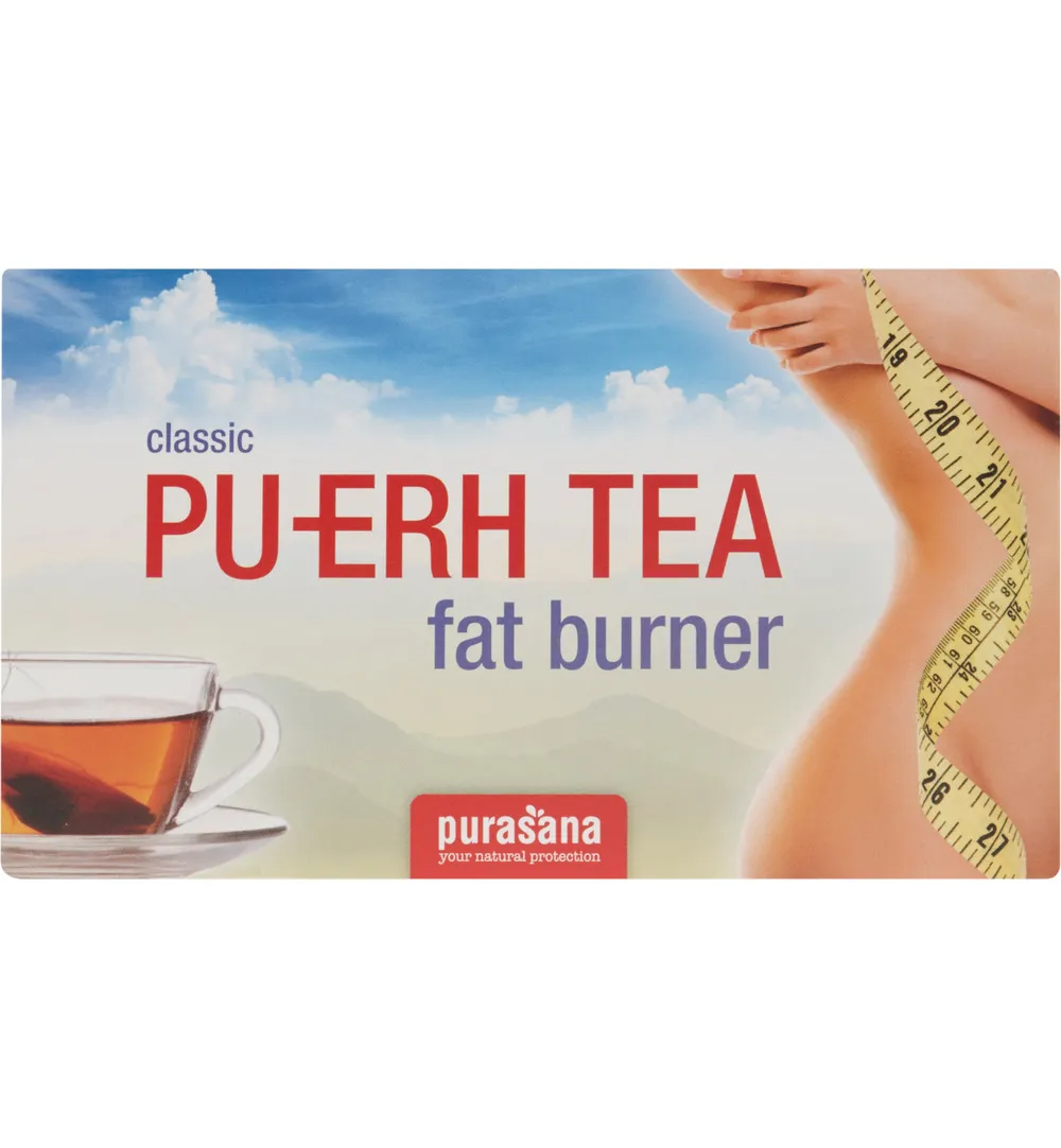 Purasana Pu-Erh Thee Builtjes Vegan (20 Stuks)
