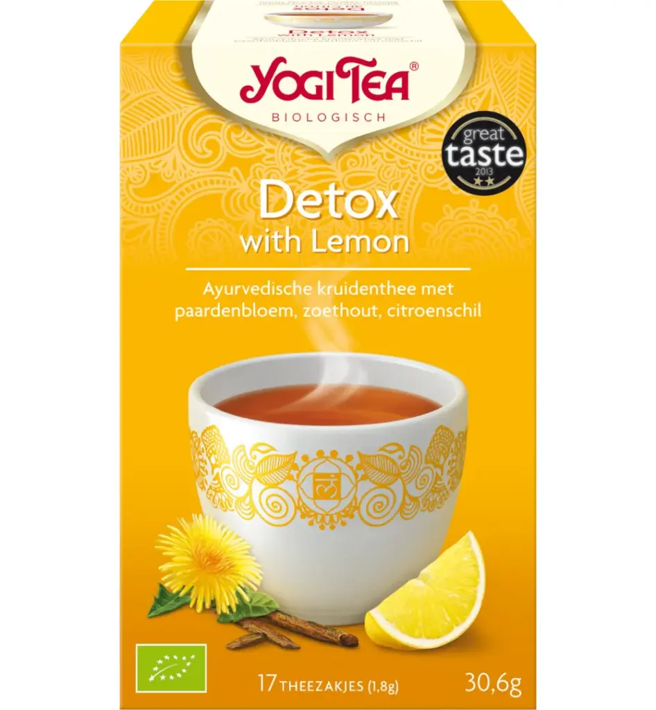 Yogi Tea Detox with lemon bio (17 stuks)