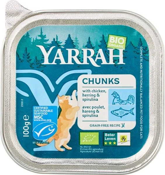 Yarrah Kat Alucup Chunks Met Vis Bio (100 gr)