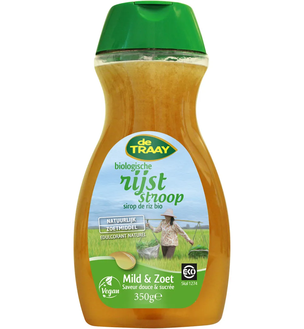 De Traay Rijststroop Glutenvrij Bio (350 gr)