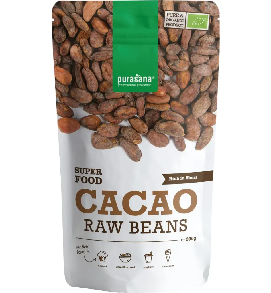 Purasana Cacao Bonen/Feves Vegan Bio (200 gr)