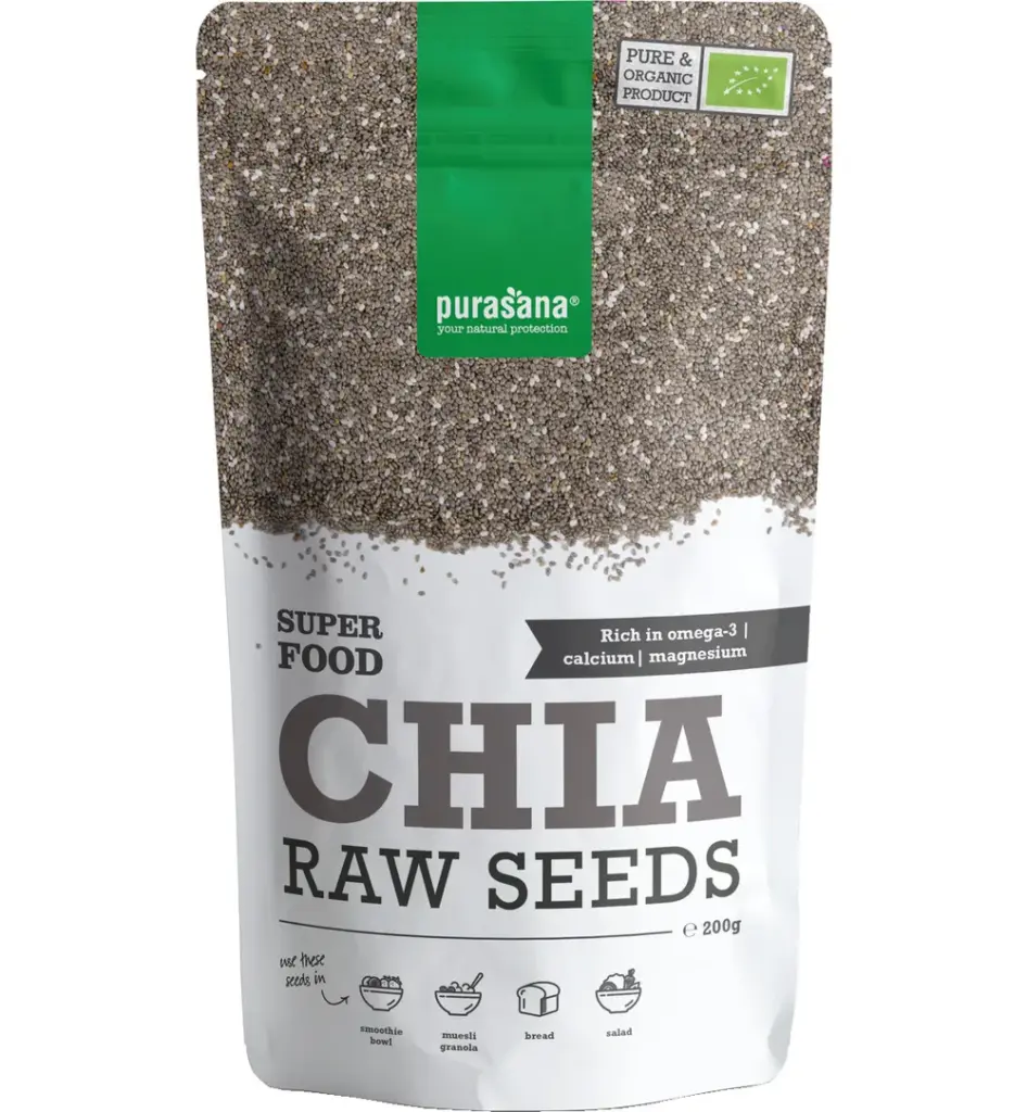 Purasana Chia Zaden/Graines Vegan Bio (200 gr)