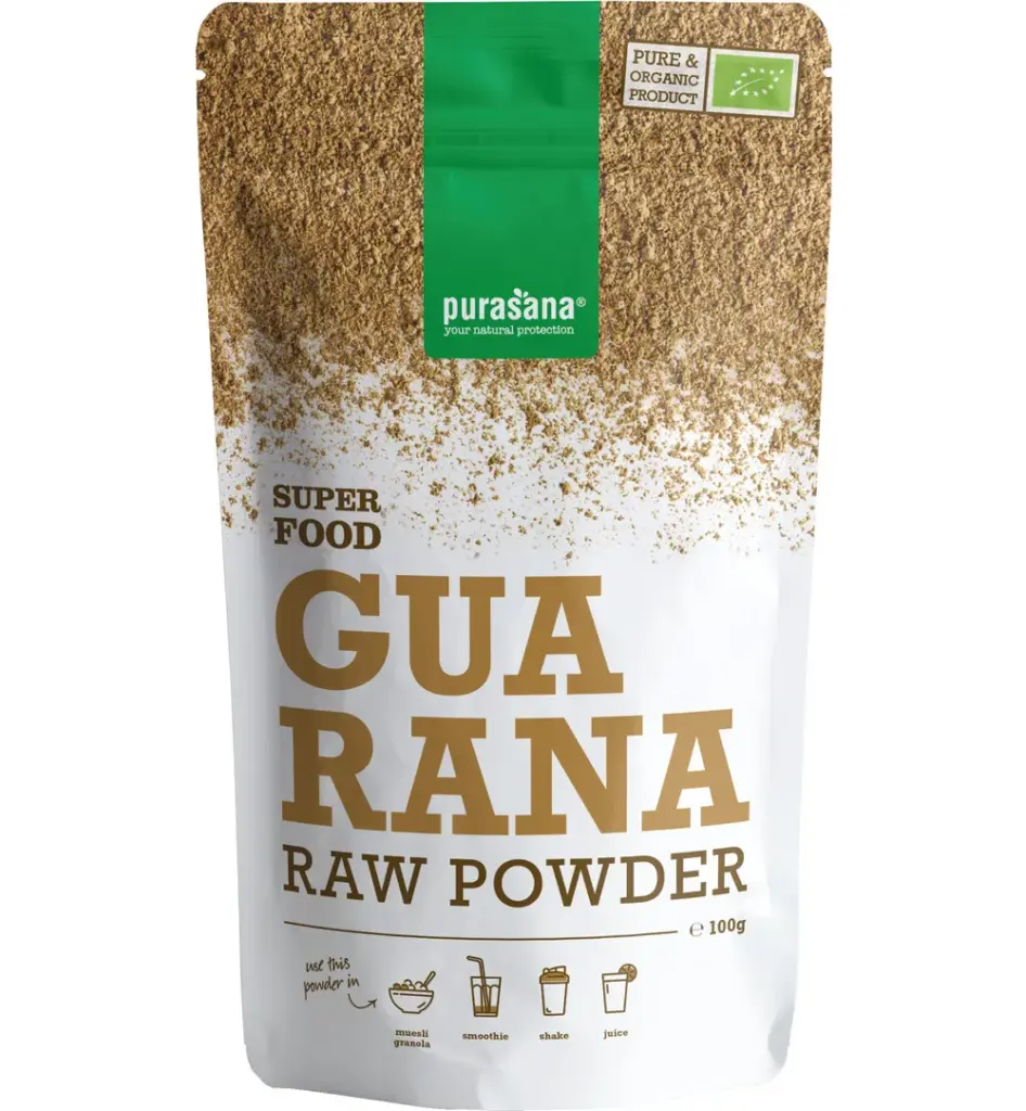 Purasana Guarana Poeder/Poudre Vegan Bio (100 gr)