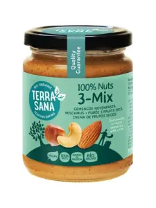 TerraSana 3 mix notenpasta zonder pinda bio (250 gr)