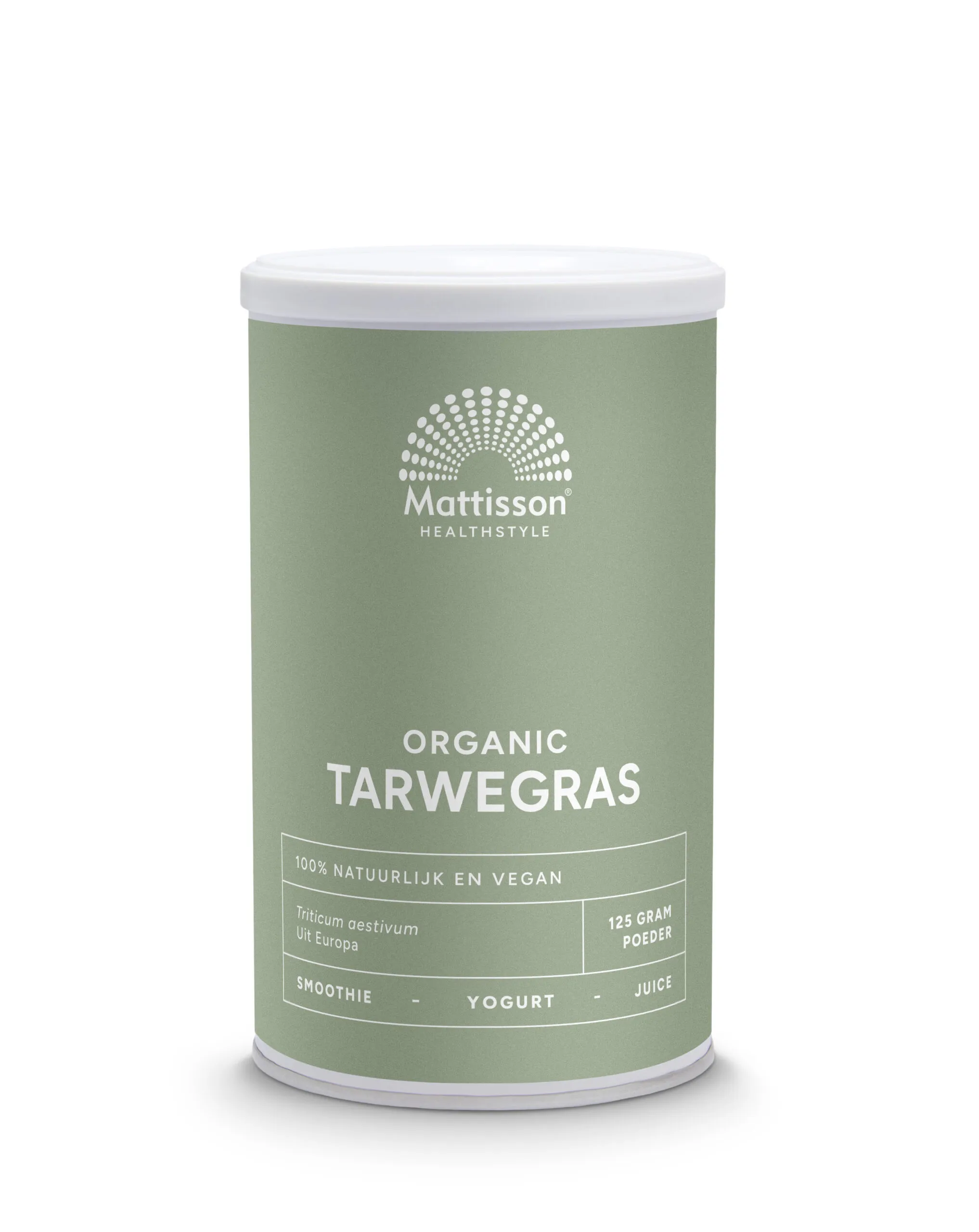 Mattisson Tarwegras Wheatgrass Poeder Raw Bio (125 gr)