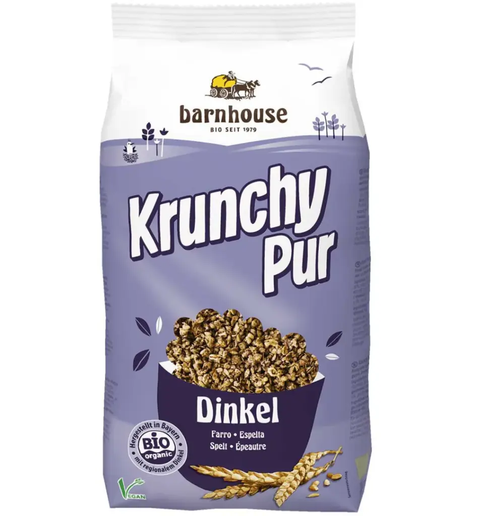 Barnhouse Krunchy Pur Spelt Zonder Suiker Bio (750 gr)
