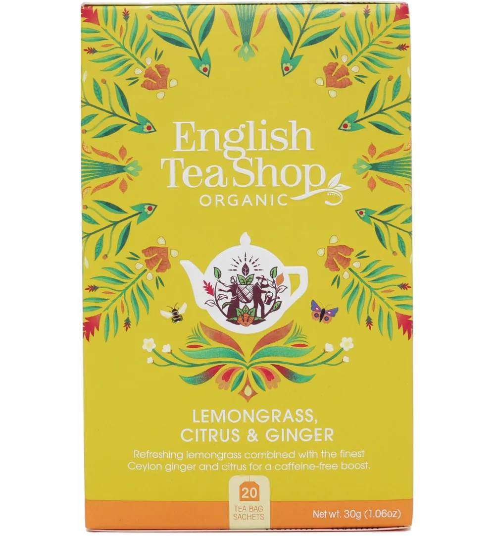 English Tea Shop Lemongrass ginger citrus bio (20 zakjes)