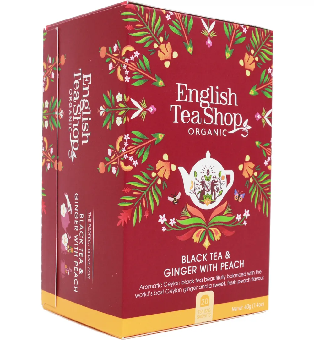 English Tea Shop Ginger peach bio (20 zakjes)