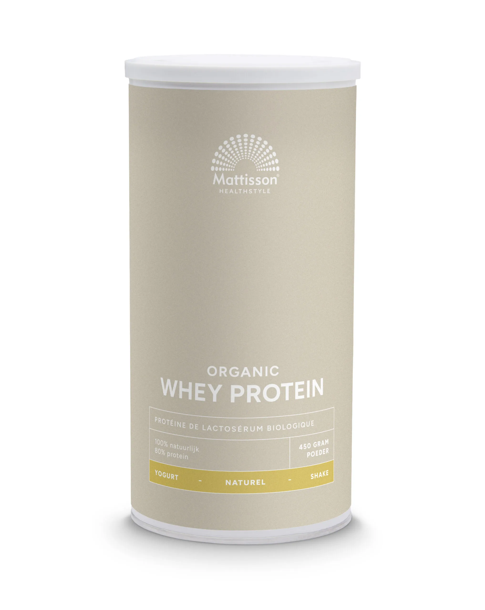 Mattisson Wei Whey Proteine Naturel 80% Bio (450 gr)