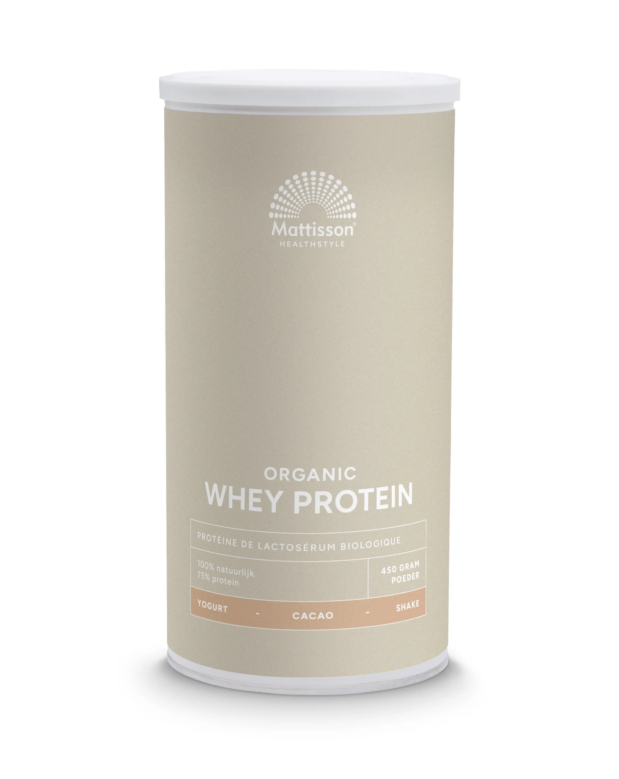 Mattisson Wei Whey Proteine Cacao 75% Bio (450 gr)