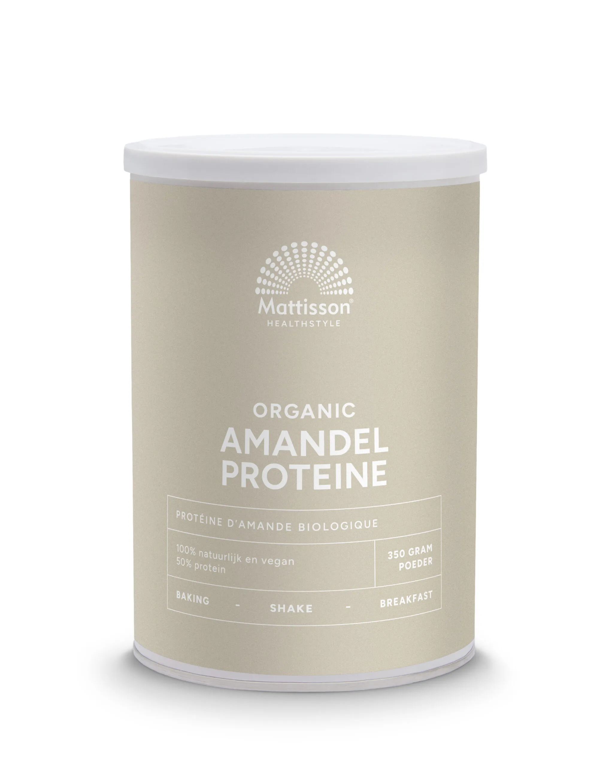 Mattisson Amandel Proteine 50% Vegan Bio (350 gr)